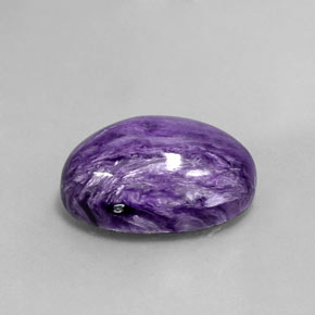 Caroite naturale viola da 12,83 ct, taglio ovale, opaco
