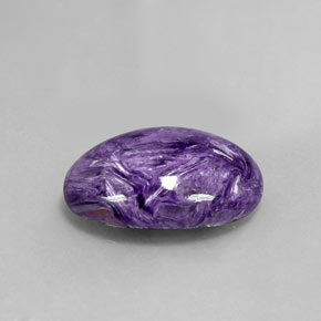 Charoite Viola naturale da 9.82 ct, Taglio ovale, Opaco
