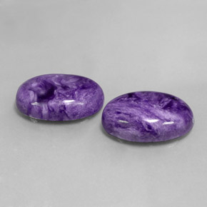 Caroite naturale viola da  ct, taglio ovale, opaco