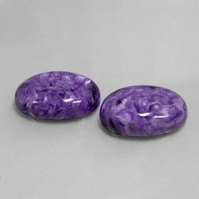 Caroite naturale viola da  ct, taglio ovale, opaco