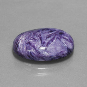 Charoite Viola naturale da 9.32 ct, Taglio ovale, Opaco
