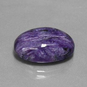 Caroite naturale viola da 11,27 ct, taglio ovale, opaco