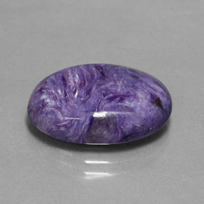 Charoite Viola naturale da 9.62 ct, Taglio ovale, Opaco