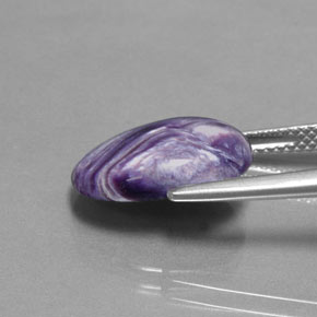 Charoite Viola naturale da 5.22 ct, Taglio ovale, Opaco