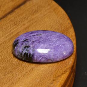 Caroite naturale viola da 9,17 ct, taglio ovale, opaco