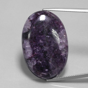 Charoite Viola naturale da 39.55 ct, Taglio ovale, Opaco