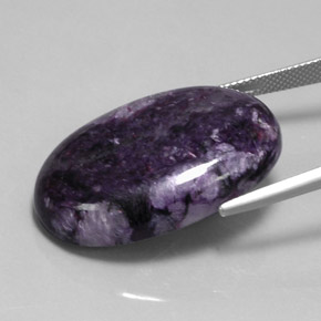 Charoite Viola naturale da 39.55 ct, Taglio ovale, Opaco
