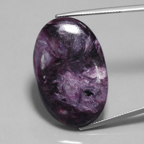 Charoite Viola naturale da 40.63 ct, Taglio ovale, Opaco
