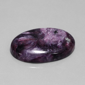 Charoite Viola naturale da 40.63 ct, Taglio ovale, Opaco