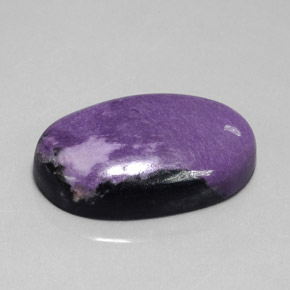 Charoite Viola naturale da 49.75 ct, Ovale, Opaco
