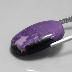 Charoite Viola naturale da 49.75 ct, Ovale, Opaco