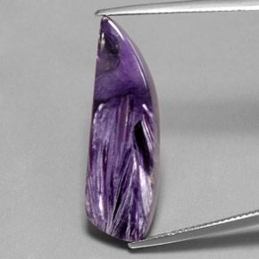 Charoite Viola naturale da 14.90 ct, Forma fantasia, Opaco