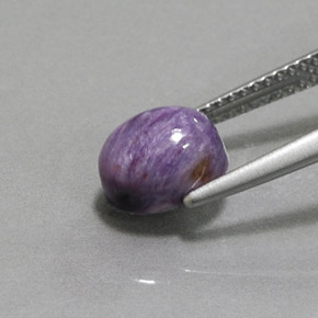 Caroite naturale viola da 2,00 ct, taglio ovale, opaco