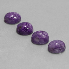 Caroite naturale viola da  ct, taglio ovale, opaco