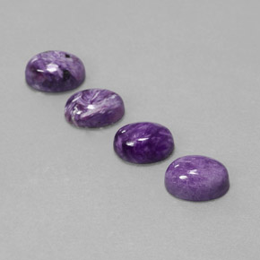 Caroite naturale viola da  ct, taglio ovale, opaco