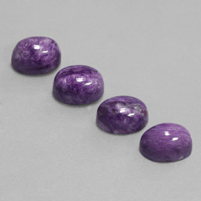 Caroite naturale viola da  ct, taglio ovale, opaco