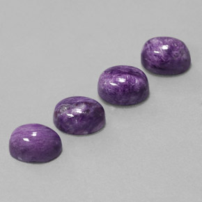 Caroite naturale viola da  ct, taglio ovale, opaco