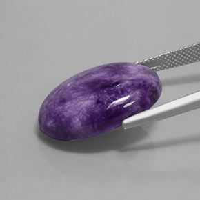 Charoite Viola naturale da 16.85 ct, Taglio ovale, Opaco