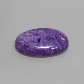 Caroite naturale viola da 14,42 ct, taglio ovale, opaco