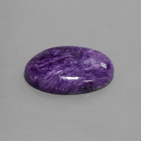 Charoite Viola naturale da 13.10 ct, Taglio ovale, Opaco