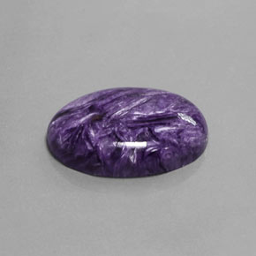 Caroite naturale viola da 15,17 ct, taglio ovale, opaco