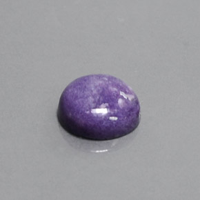Caroite naturale viola da 3,11 ct, taglio rotondo, opaco