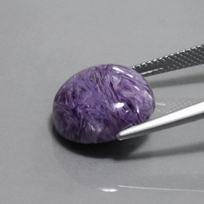 Charoite Viola naturale da 8.58 ct, Taglio rotondo, Opaco