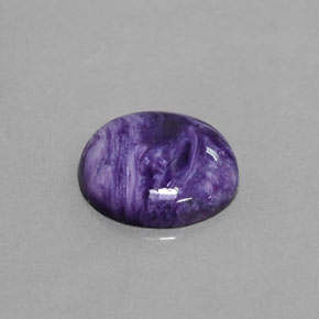 Caroite naturale viola da 5,50 ct, taglio rotondo, opaco