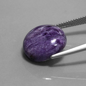 Charoite Viola naturale da 8.60 ct, Taglio rotondo, Opaco