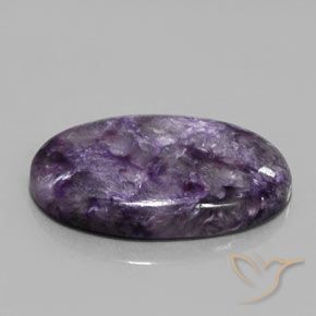 Charoite Viola Viola naturale da 33.89 ct, Taglio ovale, Opaco