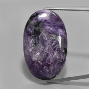 Charoite Viola naturale da 33.07 ct, Taglio ovale, Opaco
