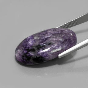 Charoite Viola naturale da 33.07 ct, Taglio ovale, Opaco