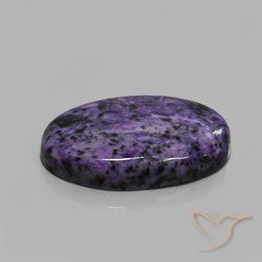 Charoite Viola scuro naturale da 32.45 ct, Taglio ovale, Opaco