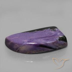 Charoite Viola scuro naturale da 29.81 ct, Taglio a fantasia, Opaco