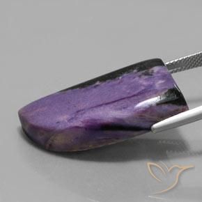 Charoite Viola scuro naturale da 29.81 ct, Taglio a fantasia, Opaco