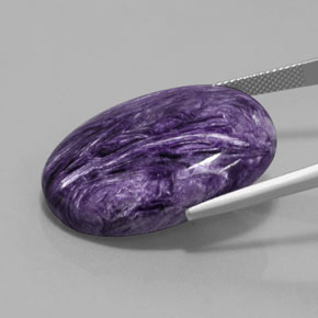 Charoite Viola naturale da 36.74 ct, Taglio ovale, Opaco