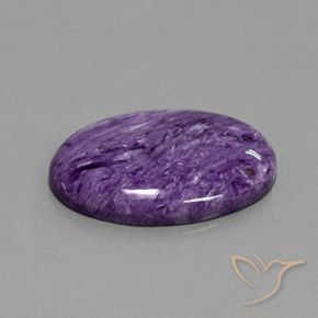Charoite Viola scuro naturale da 29.06 ct, Ovale, Opaco
