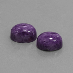 Caroite naturale viola da  ct, taglio ovale, opaco