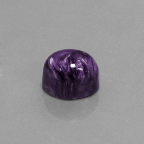 Caroite naturale viola da 4,62 ct, taglio ovale, opaco