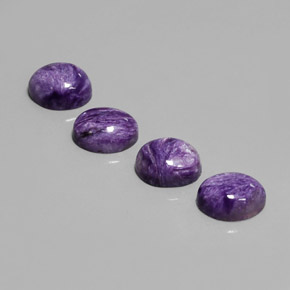 Caroite naturale viola da  ct, taglio ovale, opaco