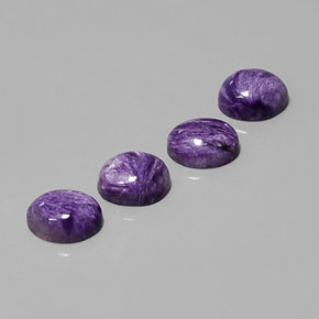 Caroite naturale viola da  ct, taglio ovale, opaco