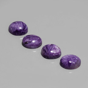 Caroite naturale viola da  ct, taglio ovale, opaco