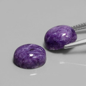 Caroite naturale viola da  ct, taglio ovale, opaco