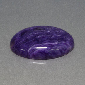 Charoite Viola naturale da 11.88 ct, Taglio ovale, Opaco