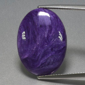 Caroite naturale viola da 11,14 ct, taglio ovale, opaco