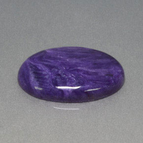 Caroite naturale viola da 11,14 ct, taglio ovale, opaco
