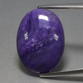 Charoite Viola naturale da 14.14 ct, Taglio ovale, Opaco