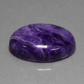 Charoite Viola naturale da 17.06 ct, Taglio ovale, Opaco