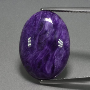 Charoite Viola naturale da 14.40 ct, Taglio ovale, Opaco