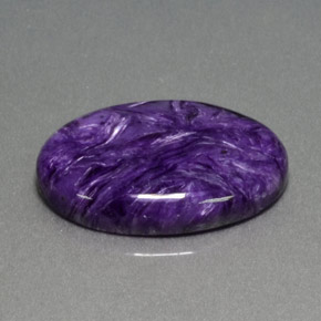 Charoite Viola naturale da 12.96 ct, Taglio ovale, Opaco